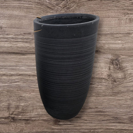 وعاء جداري أسود 60×30 سم (ارتفاع×قطر)